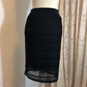 METRO WEAR Polyester Knit Pencil Skirt